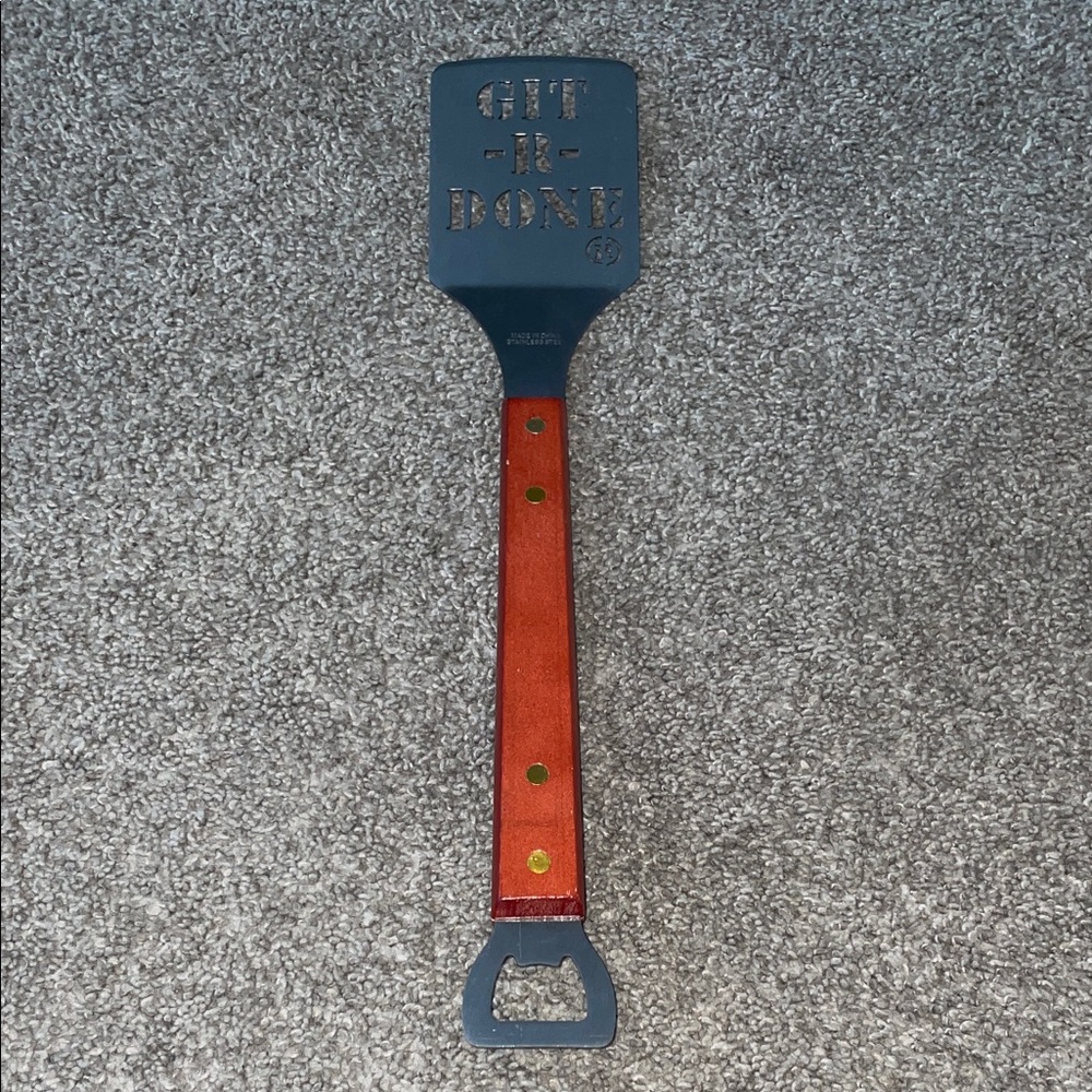Stainless Steel & Wood Git-R-Done Spatula
